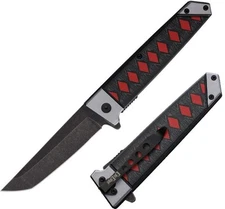 ElitEdge Linerlock Assisted Folding Knife 3.75" 420C Steel Blade Nylon Handle