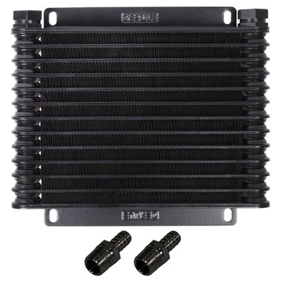 Derale 15452 13 Row Atomic-Cool Plate & Fin Replacement Oil Cooler 1/2 Hose Barb