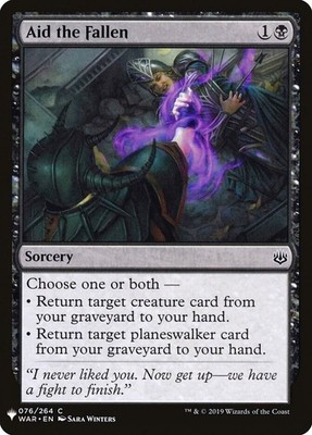 Aid the Fallen 76 Common The List Reprints Near Mint