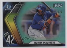 2022 Bowman Chrome Scouts Top 100 Aqua Refractor 46/125 Ronny Mauricio 1f60