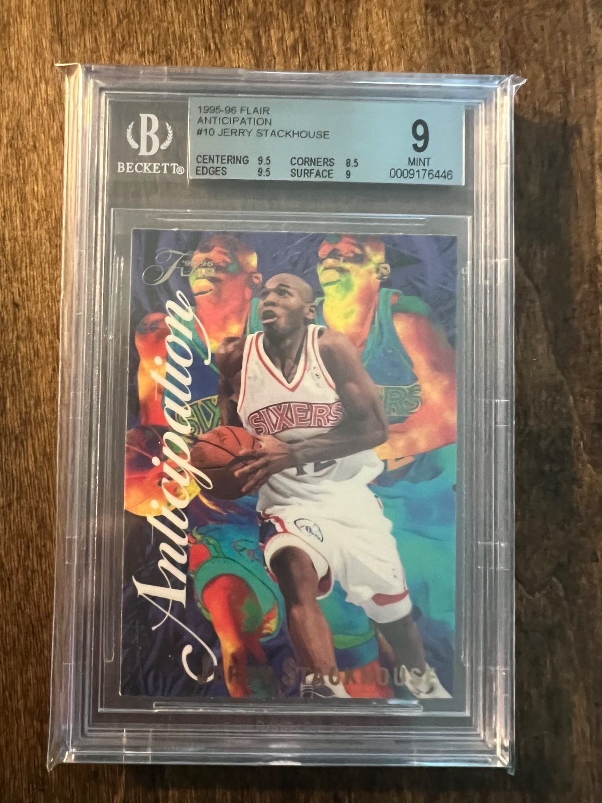 Jerry Stackhouse 1995-96 Flair Anticipation #10 BGS 9