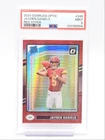 JAYDEN DANIELS 2024 DONRUSS OPTIC RATED ROOKIE RED HYPER RC PSA 9 Q0004