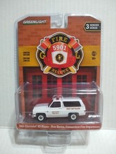 GREENLIGHT 1985 Chevrolet K5 Blazer New Haven CT 1:64 Diecast Fire Rescue