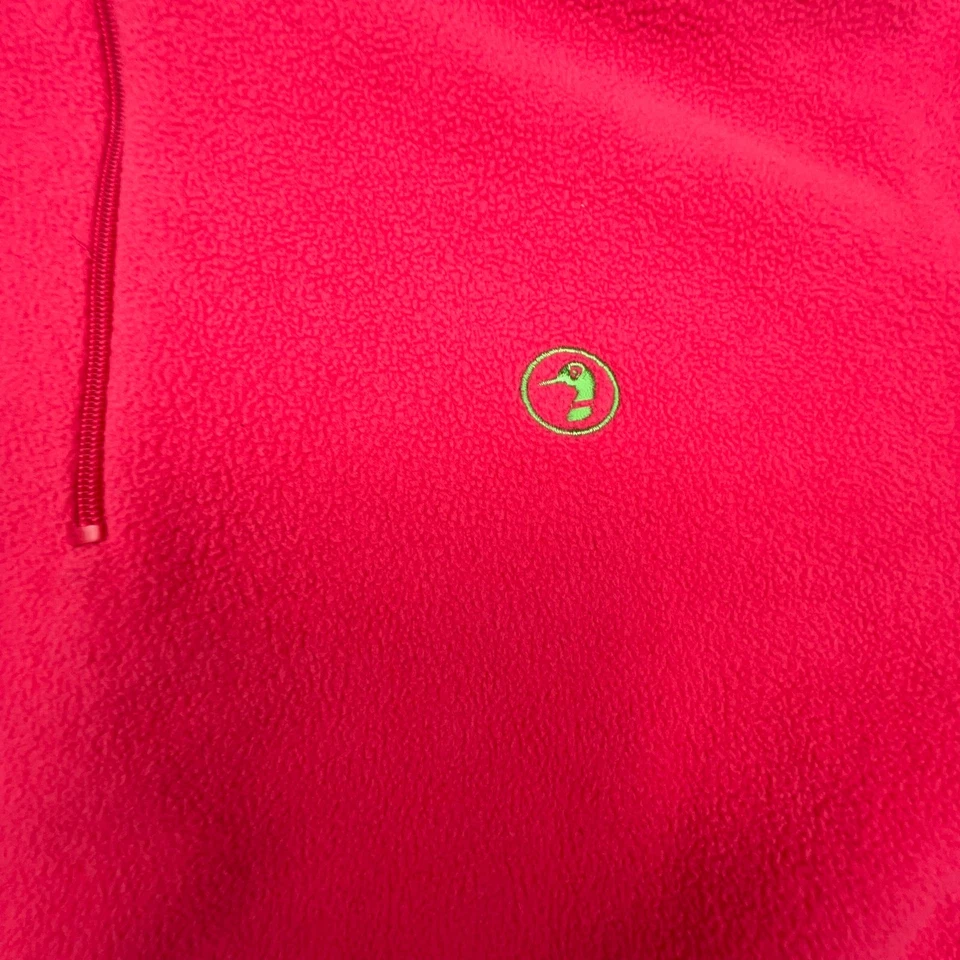 Pullover de Vellón Cabeza de Pato 2X Rosa Cuarto Cremallera Unisex Exterior Trail Gorpcore Foto 3 de 4
