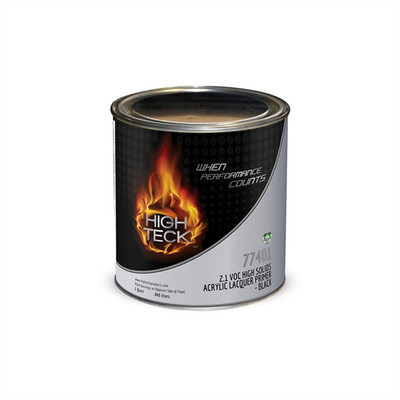 High Teck Products 77401-4 High Solids Acrylic Lacquer Primer, 1 qt, Black, 2.1