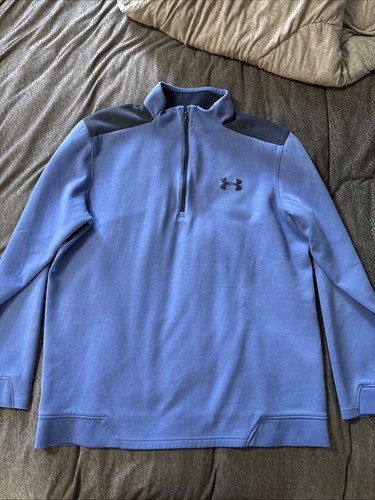 Under Armour Golf Storm Cold Gear 1/4 Zip Blue, Men’s Size Large