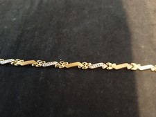Armband Weißgold und Gelbgold