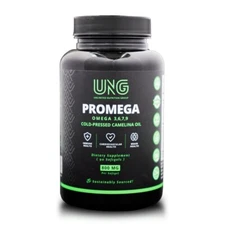 UNG vegan omega 3 6 7 9 supplement Camelina Oil [90 soft gel pack] [made In USA)