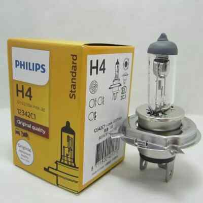 Philips H4 Car Halogen Light 12342C1 12V 60/55W P43t-38 Car Headlight Lamp Bulb