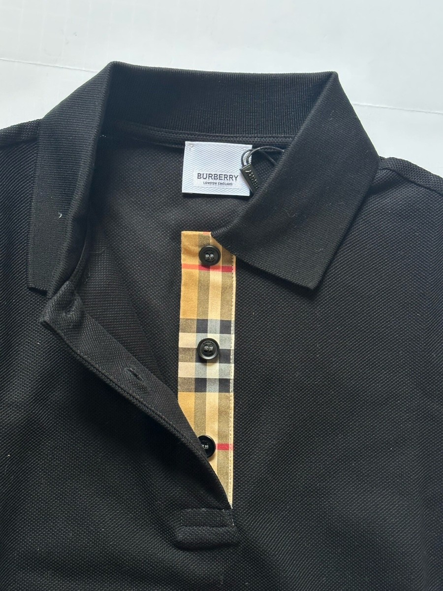 トップス Burberry black nova check polo shirt Burberry London Polo T-Shirt Size M Nova Check Black Luxury