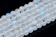 4MM Genuine Natural Rainbow Moonstone Beads Grade AA+ Round Gemstone Loose Beads