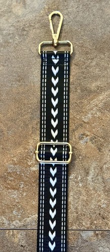 3-Pack Stitched Bag Straps Black/Red/Gold 33” Length NEW - Picture 3 of 3