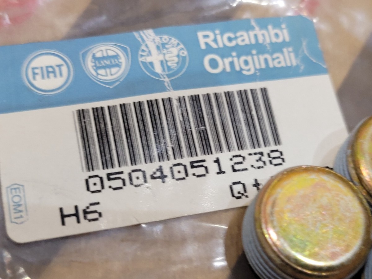 X5 Genuine Fiat Ducato Cylinder Head Threaded Plug 504051238 