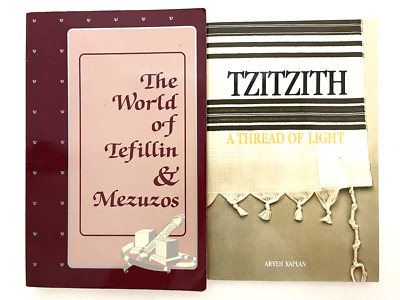Tefillin & Mezuzos + Tzitzith Thread of Light Jewish Observance Religion 2 Book