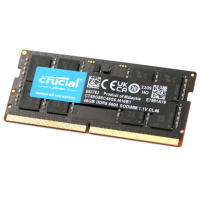 Crucial 96GB (2X 48GB ) 5600MHz DDR5 SO-DIMM RAM PC5-44800 1.1V