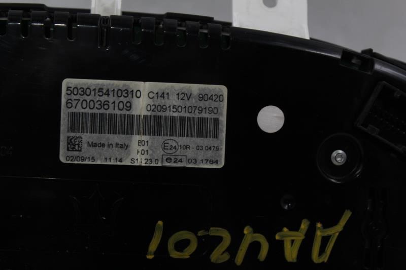 Speedometer 63K Miles 2016 MASERATI GHIBLI OEM #29586