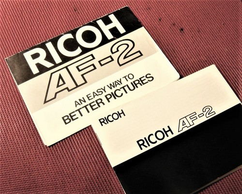 Ricoh AF2 " INSTRUCTION MANUALS." Genuine factory original..