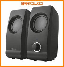 TRUST 17595 CASSE PC 8W JACK 3.5MM USB REMO NERO