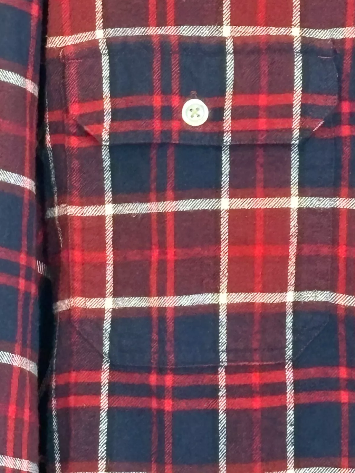 burton button up long sleeve plaid flannel ski shirt