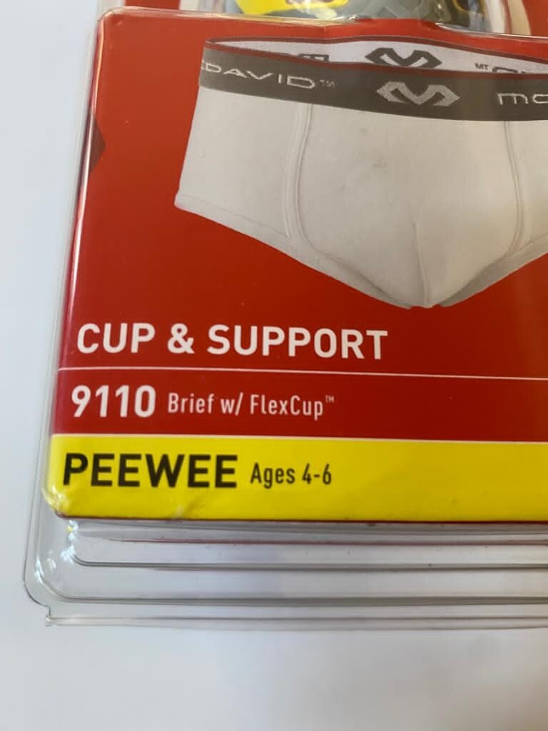 MCDAVID Cup & Support - 9110 Brief w/FlexCup -Peewee-R - 22