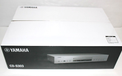 YAMAHA CD-S303 CD Player USB WAV/FLAC Playback Silver Entry model From Japan