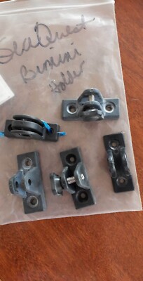 5x Bimini Top Boat Shade Cover Deck Hinge with Track Slide Lock 2-7/16'' x 13/16''