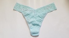 Hanky Panky 'I Do' Swarovski Crystal Lace Original Rise Thong One Size
