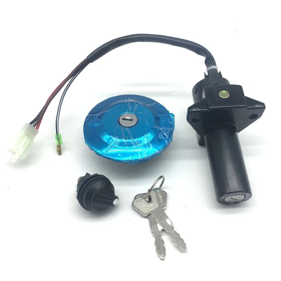 Juego de bloqueo de asiento con tapa de gas combustible interruptor de encendido apto para Yamaha YBR 125 2004-2017 Foto 2 de 4