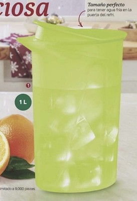 New Tupperware Small 1L Expressions Rocker  Pitcher Color Verde