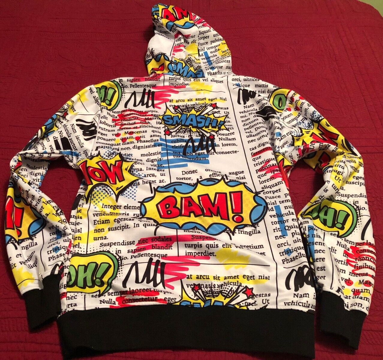 Encrypted comic hoodie Size Extra Large, Color wh… - image 2