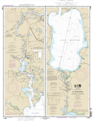 2013 Map of St Johns River & Lake George