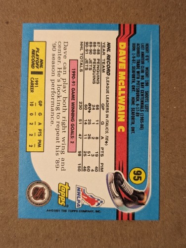 1991 Topps Excellent Condition - Pick Your Cards - Picture 142 of 500