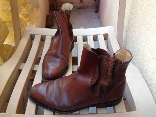 Bottes Vintage En Cuir Marron Fauve Stephane Kelian - Taille 36.5 - Talon Haut - Style Années 80