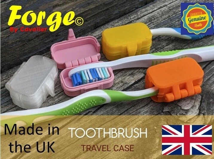 Travel Toothbrush Case Holder Cover Pack of 2 Portable Camping Brush Protector - Image 1 of 4