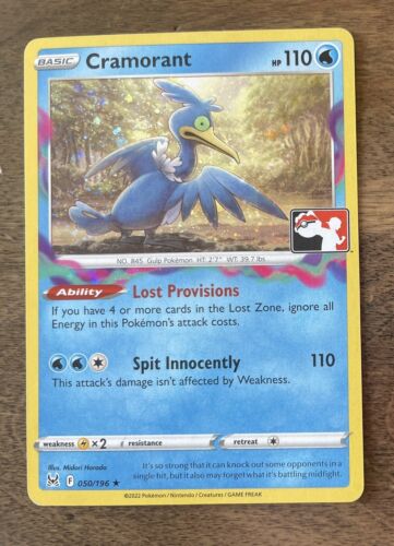 Holo Cramorant 050/196 Cosmos Pokemon Play! Prize Pack Series 3 Card NM - Picture 1 of 2