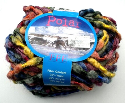 1 ball FILATI FF POLAR Yarn Rainbow Novelty Bulky Yarn Wool Nylon Acrylic