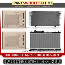 Radiator &AC Condenser Cooling Kit for Subaru Legacy Outback 2005-2009 2.5L 2.0L