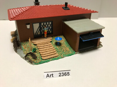Maison Bungalow Avec Garage POLA HO 524 - Kit Modèle Réduit Années 70 Vintage