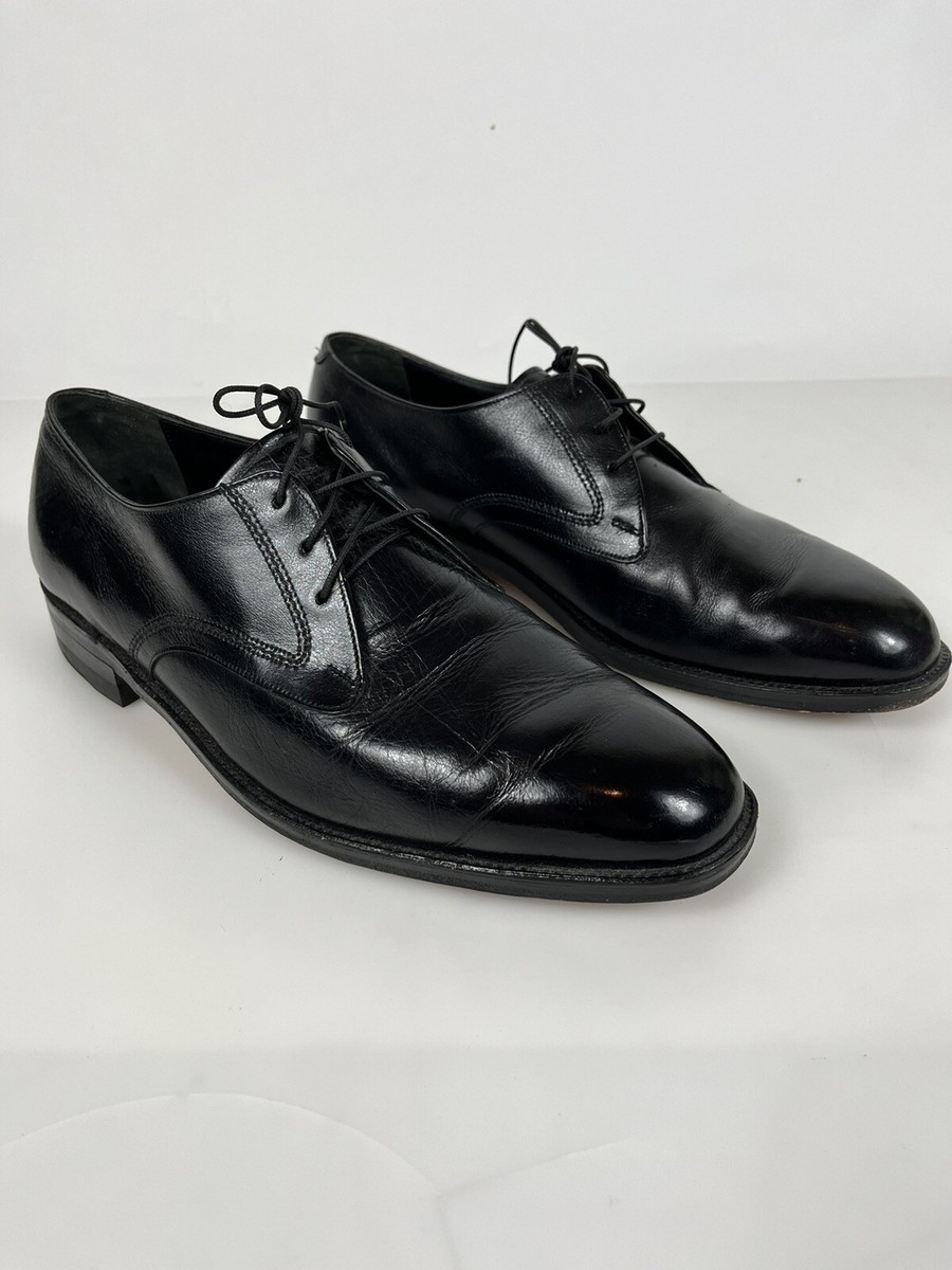 Freeman Free-Flex Mens Size 12 E Black Leather Lace Up Oxford Shoes -773