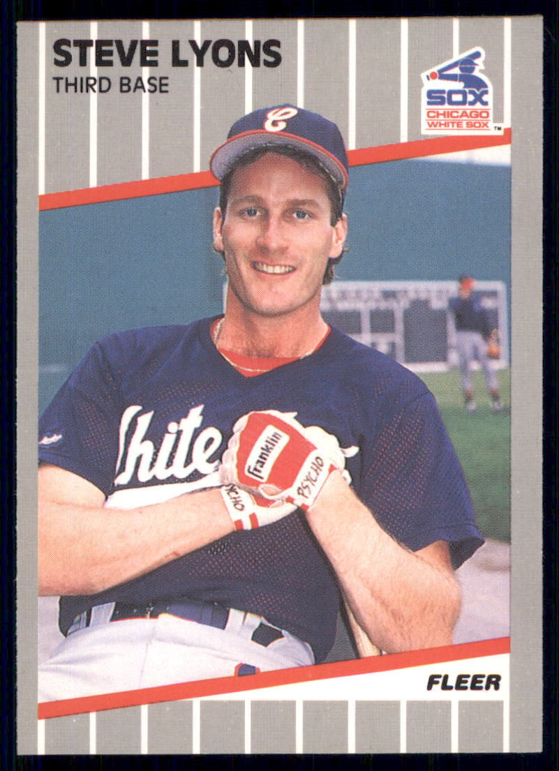 1989 Fleer #502 Steve Lyons Glossy