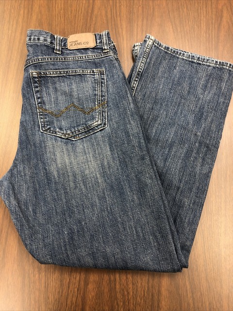 MENS WRANGLER BLUE JEANS RELAXED STRAIGHT FIT 130273 SIZE 36 X 32 | eBay