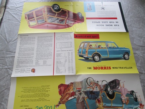 Morris Mini Traveller - PUB NO H&E 62136 Vintage Brochure BMC Poster Type 1962 - Imagen 8 de 8
