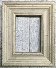 S004 2-3/16" Ivory Wood Picture Frame