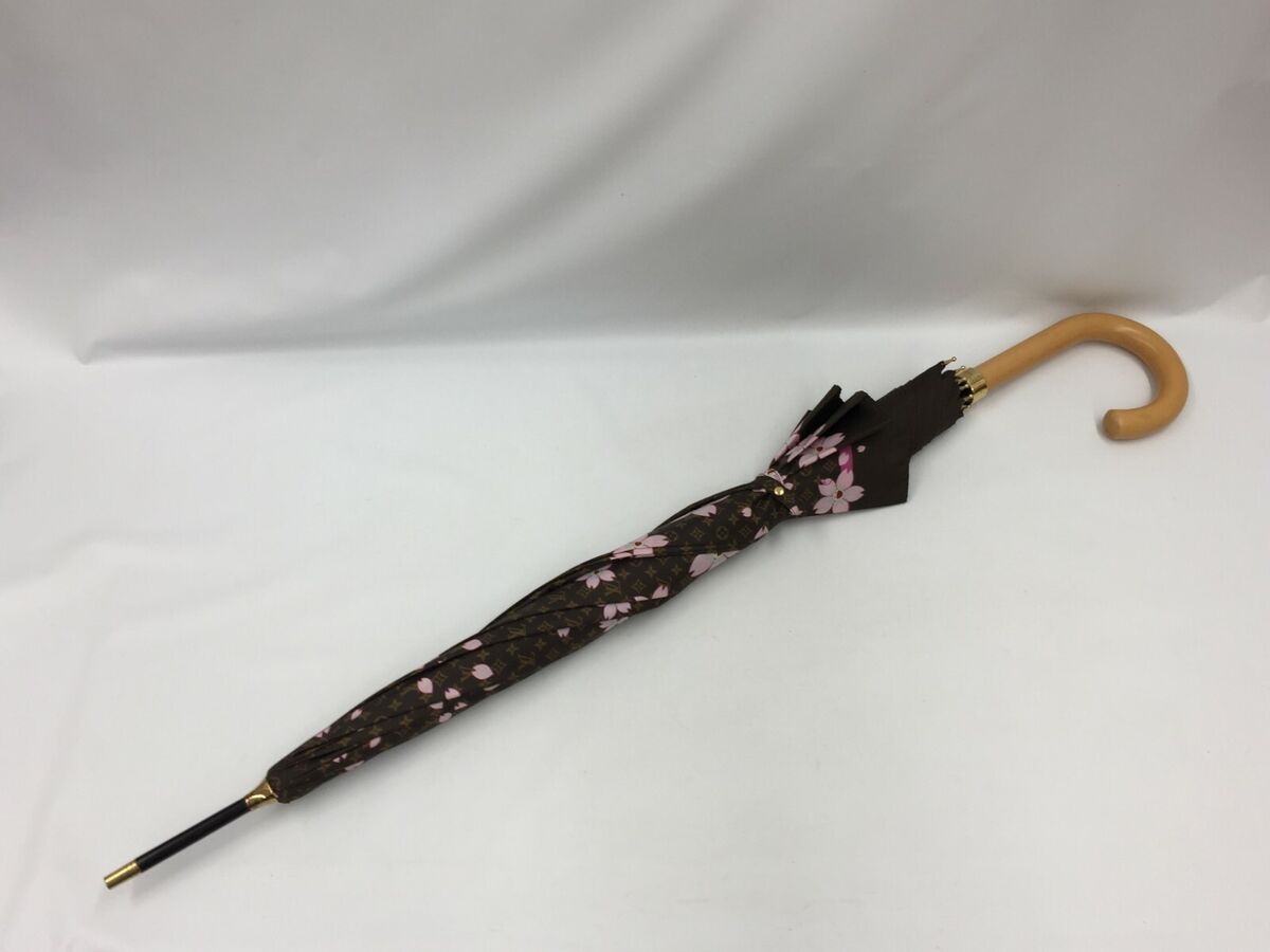 Auth Louis Vuitton Cherry Blossom Parapului Umbrella Auth Louis Vuitton Cherry Blossom Parapului Umbrella