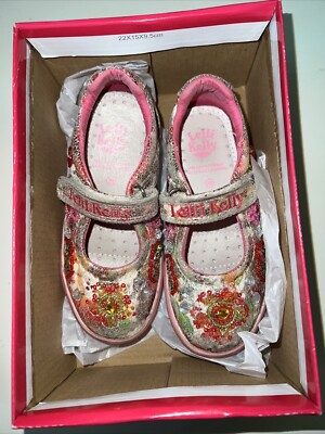 Lelli Kelly leather beaded shoes eur 26 Baby Girl bx34 UK