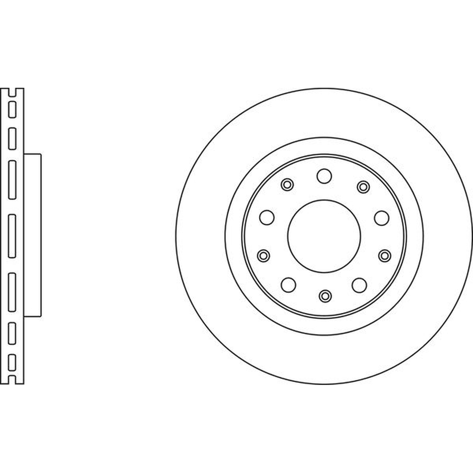 Apec Blue Brake Disc SDK6719 For Alfa Romeo Giulietta Fiat 500X Jeep Renegade