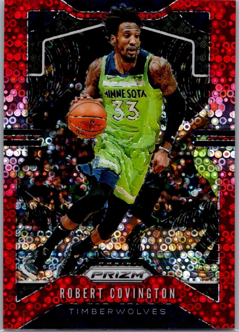 2019-20 Panini Prizm Red Fast Break Prizm #166 Robert Covington /125