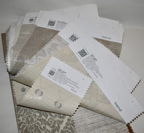 FABRIC SAMPLE BOOK Beige ECRU Taupe BIRCH Ivory 45pcs LOT Weave Print Embroidery - Picture 17 of 17