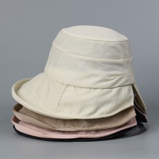 Femme Séchage Rapide Seau Chapeau Large Bord Pêcheur Cap Extérieur Été Soleil