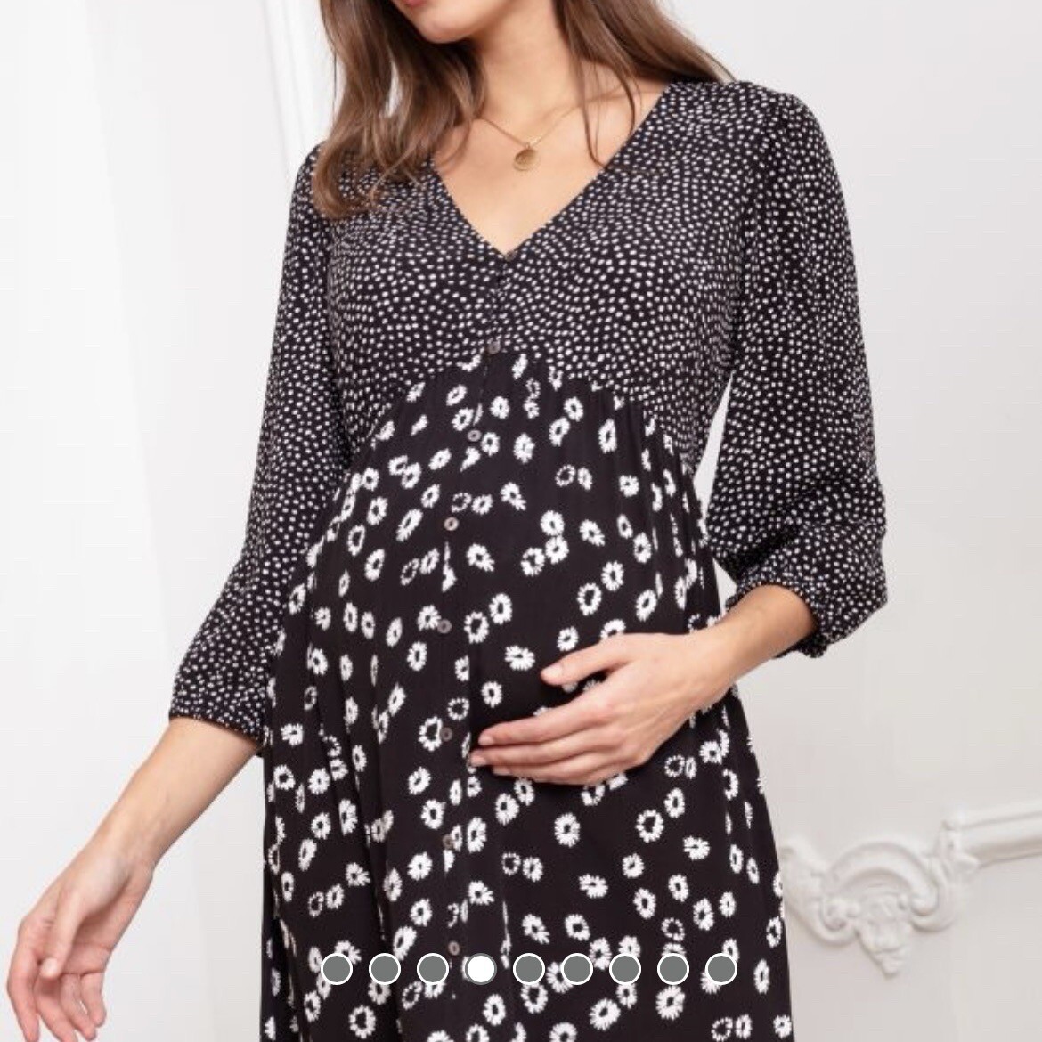 seraphine green polka dot dress Flora Green Polka Dot Midi Dress – Finery London main image 0